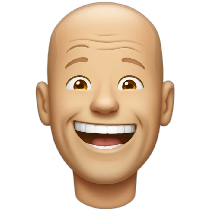 Bruce willis laughing emoji