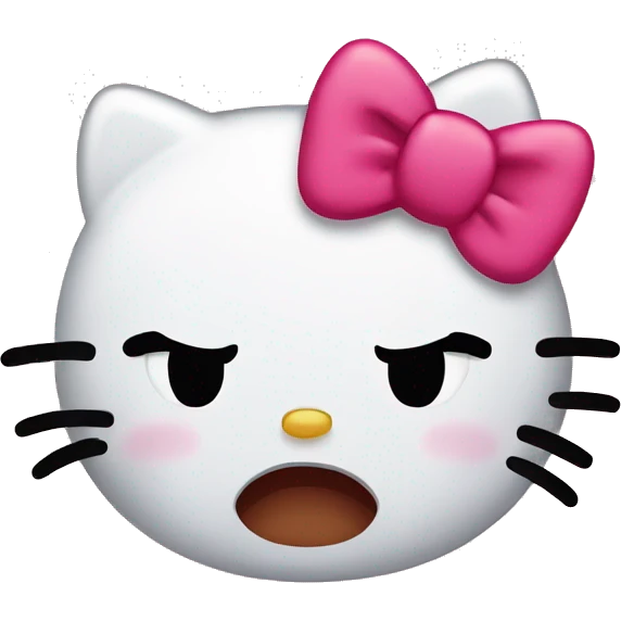 hello kitty crying emoji
