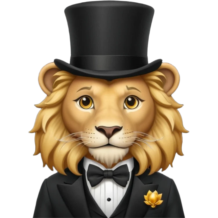 Magician lion emoji