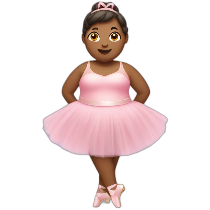 Chubby ballerina emoji