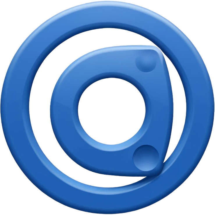 Abstracte staf van Olympia'18 met de hoofdkleuren blauw en wit emoji