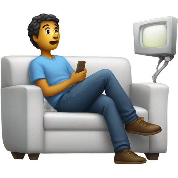 Watching tv emoji