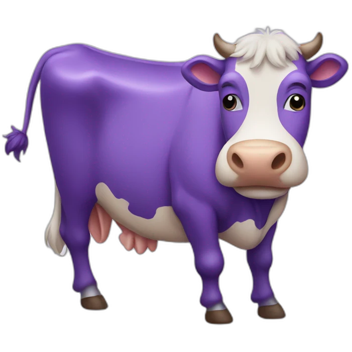 purple cow emoji