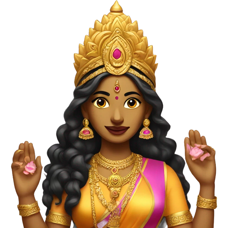 Goddess lakshmi  emoji