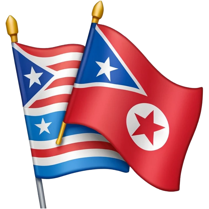 About a emoji flag hack combination with Puerto Rico + North Korea emoji flag combination flag hack as a flag emoji