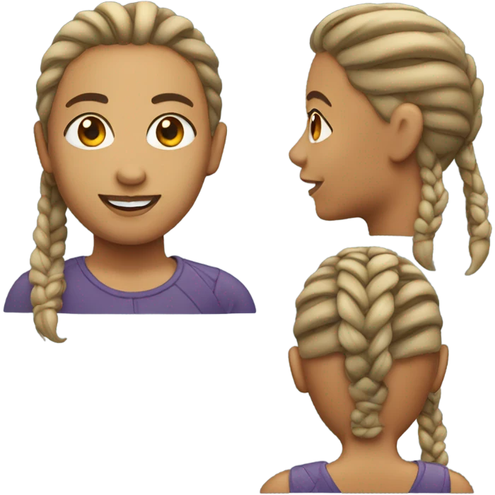 Person with cornrows  emoji