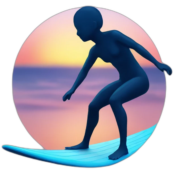 sunset surfing emoji