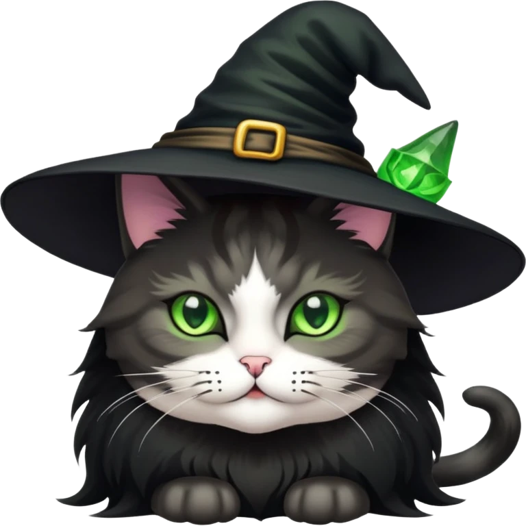 Cadı kedi emoji