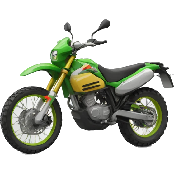 Moto de enduro emoji