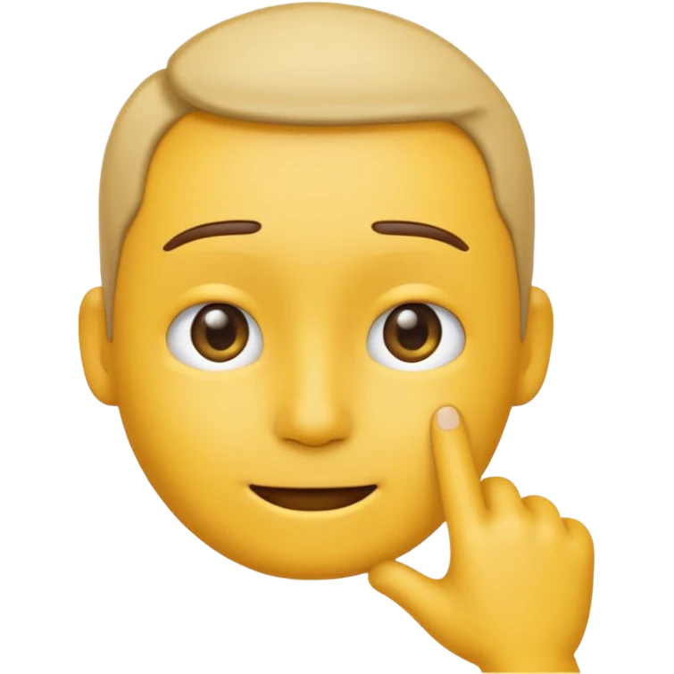Animated emoji tapping the side of the head duh emoji
