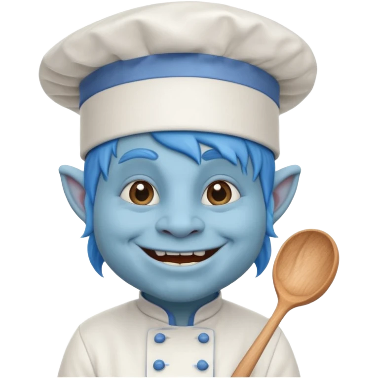 troll the blue chef emoji