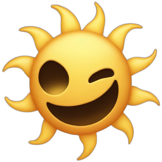 Sun moom emoji