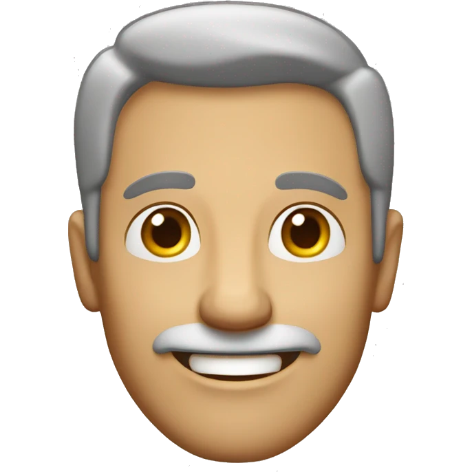 happy middle age male emoji