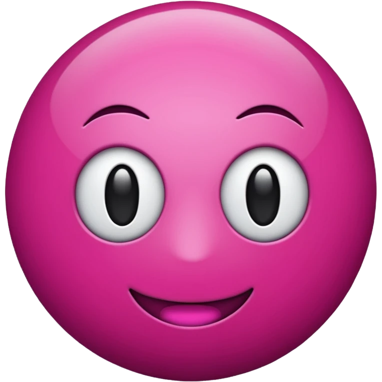 magenta color sphere, Negative : Emoji. emoji