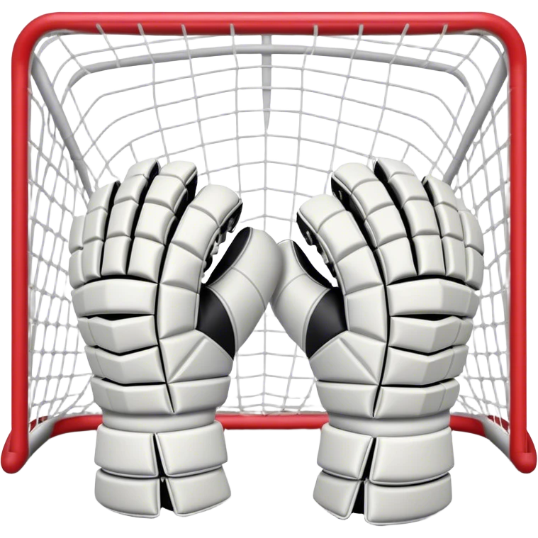 Cinematic Realistic image of goalie gloves showcasing detailed fabric textures and intricate grip patterns, rendered against a blurred goal backdrop with focused, high-contrast lighting that accentuates their essential design emoji