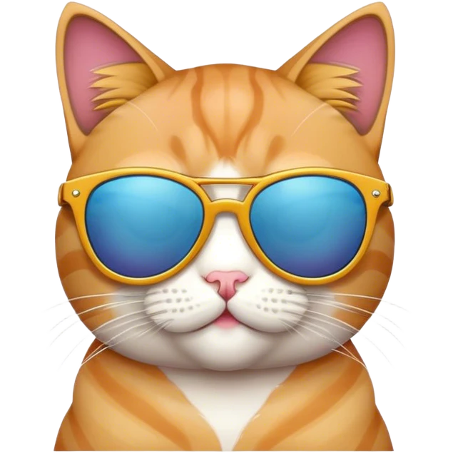 Cat with sunglasses emoji