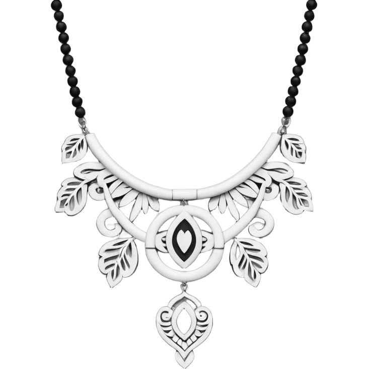 necklace in paper craft style with the text 'Brandi' emoji