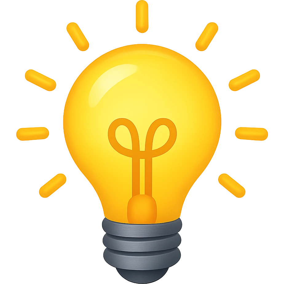 lightbulb emoji