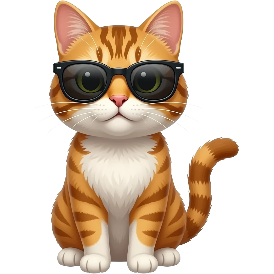 Cat wearing sunglasses emoji