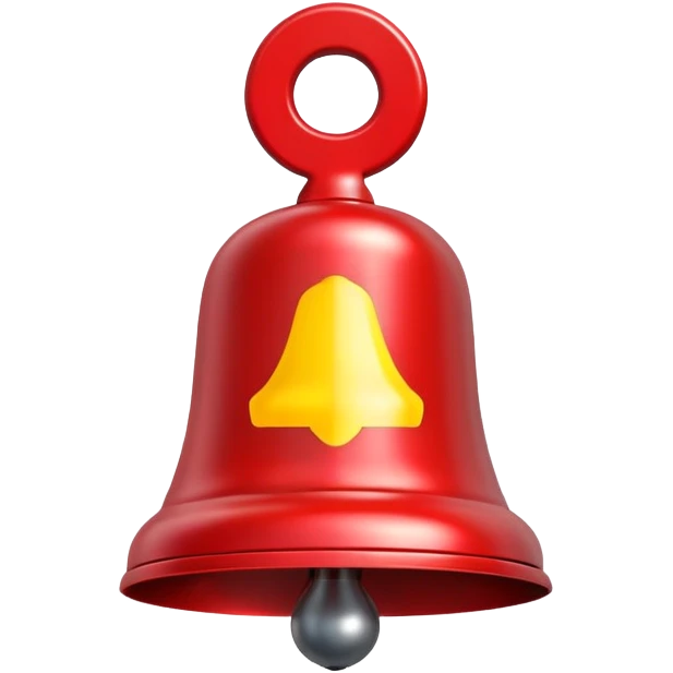 warning bell with exclamation mark emoji