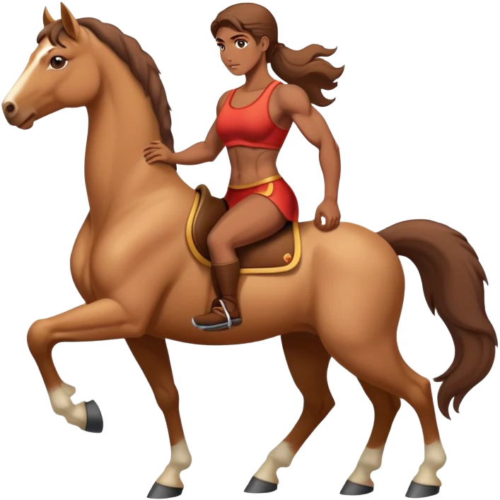 centaur, half horse half woman,  emoji