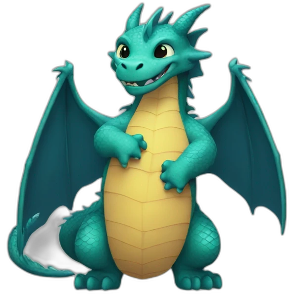 Dragon hug emoji