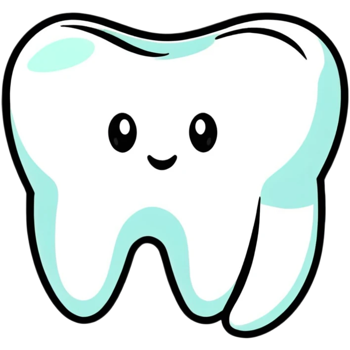 teeth app icon, clean modern dental application logo emoji