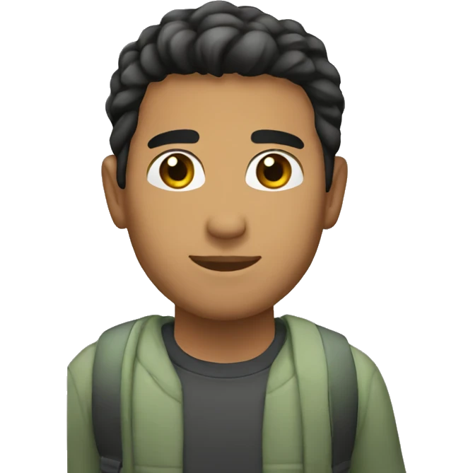 Hispanic and Italian 20 year old man  emoji