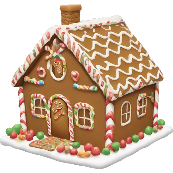 Gingerbread house emoji
