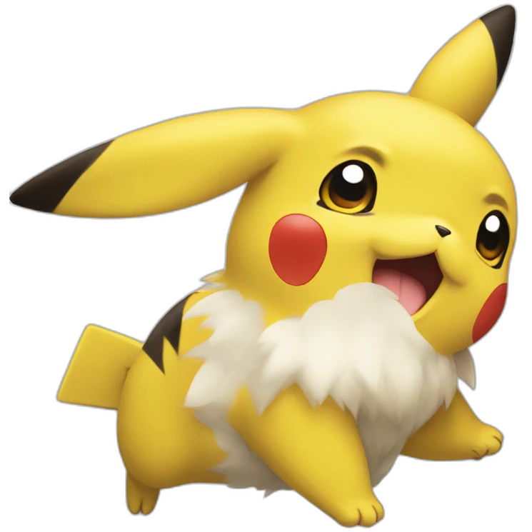 Pikachu qui rigole emoji
