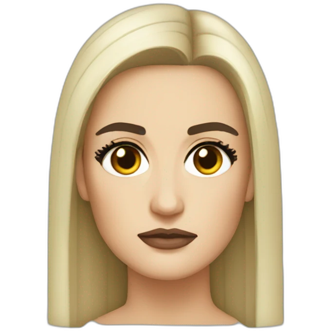 Demi Moore serious emoji