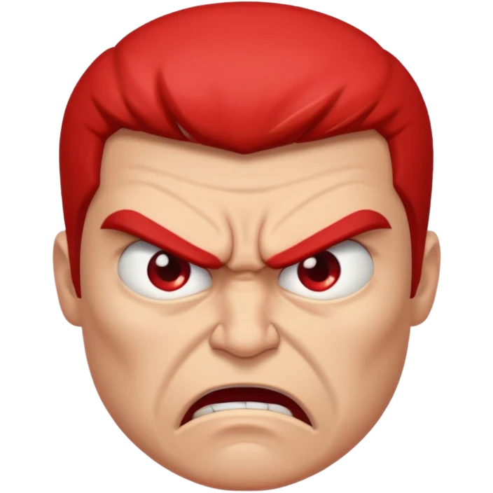 A super ultra angry face emoji