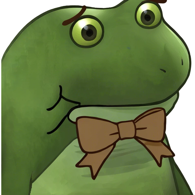 Brown bow emoji