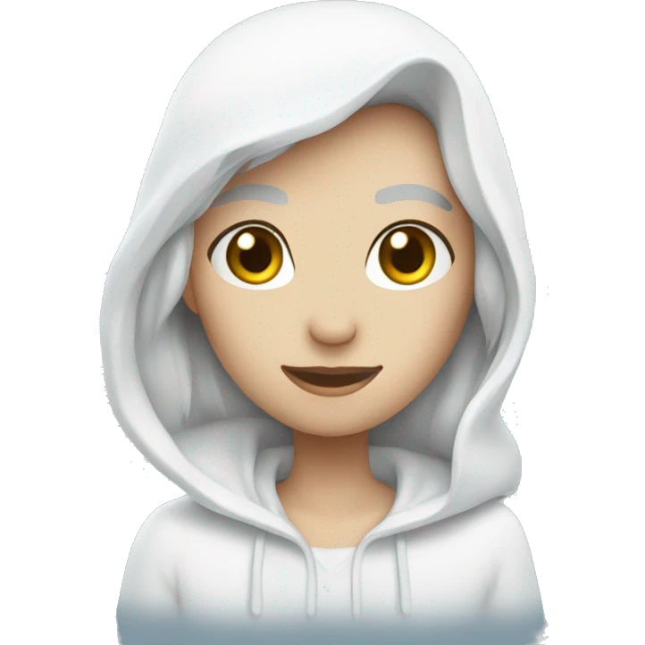 White Icy heart emoji