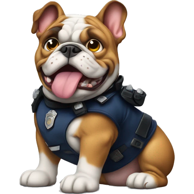 bulldog ingles police emoji