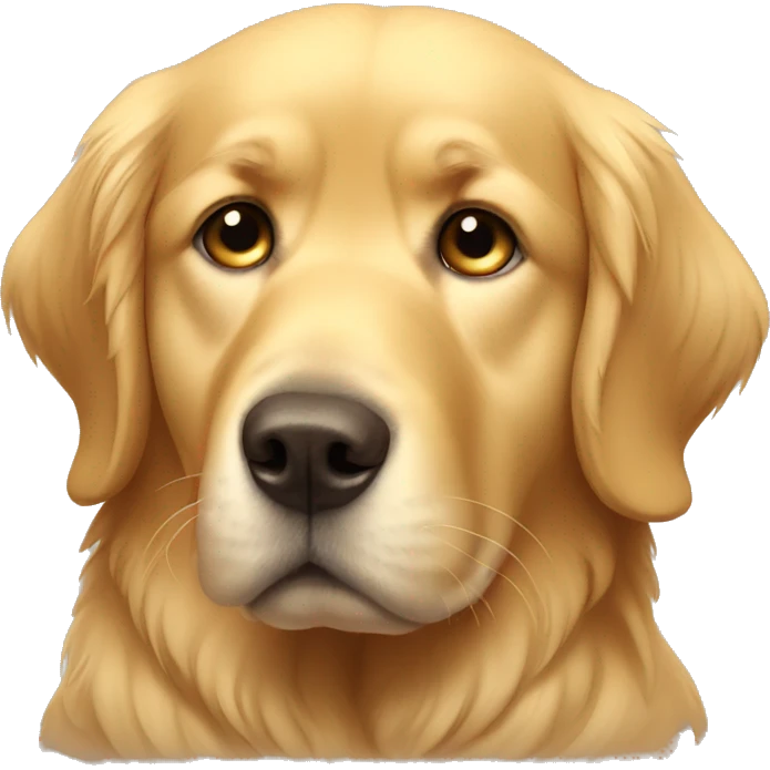 sad golden retriever  emoji