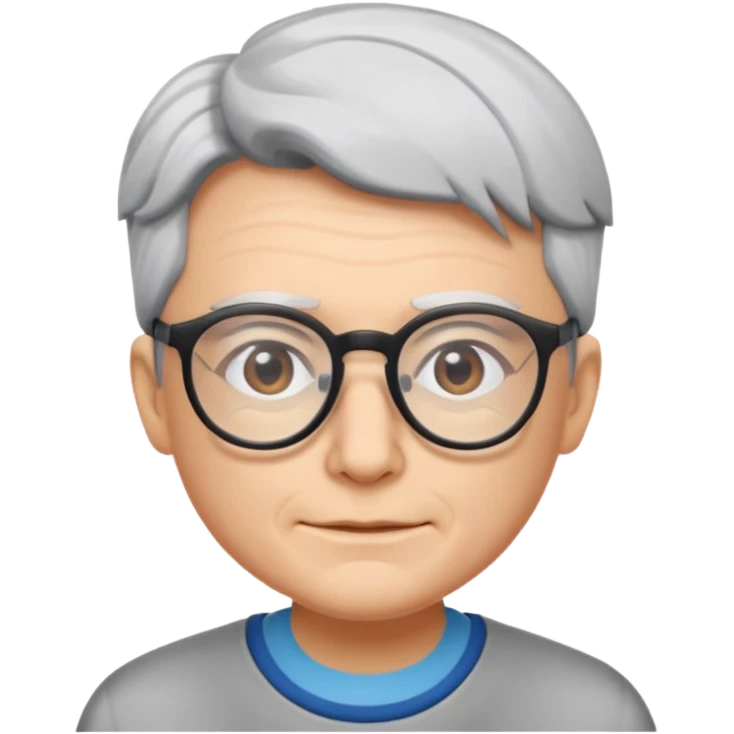 Gojo with glasses and no wrinkles emoji