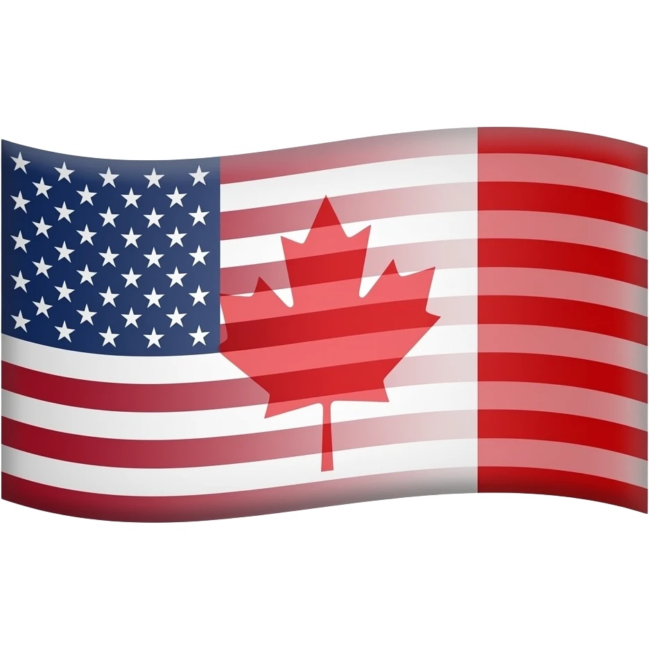 the flag of the united states of canada emoji