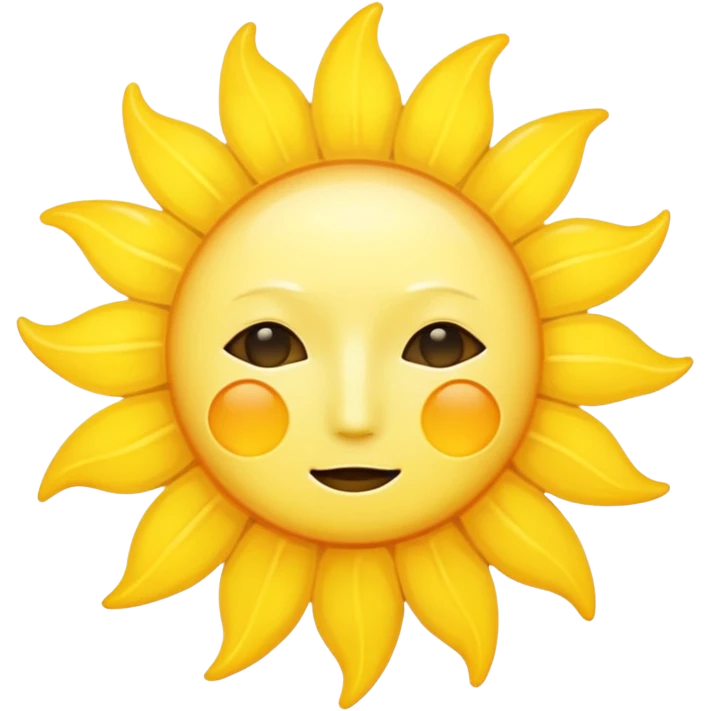sun no face emoji