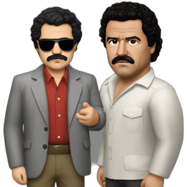 Pablo escobar vs batman emoji