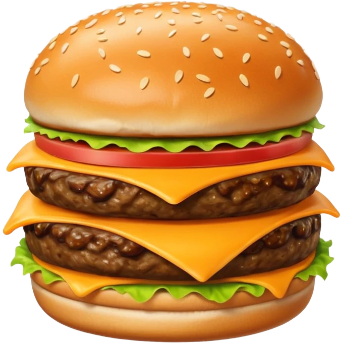 extra cheesy hamburger emoji