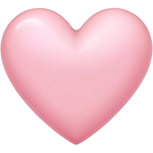 Light pink heart emoji