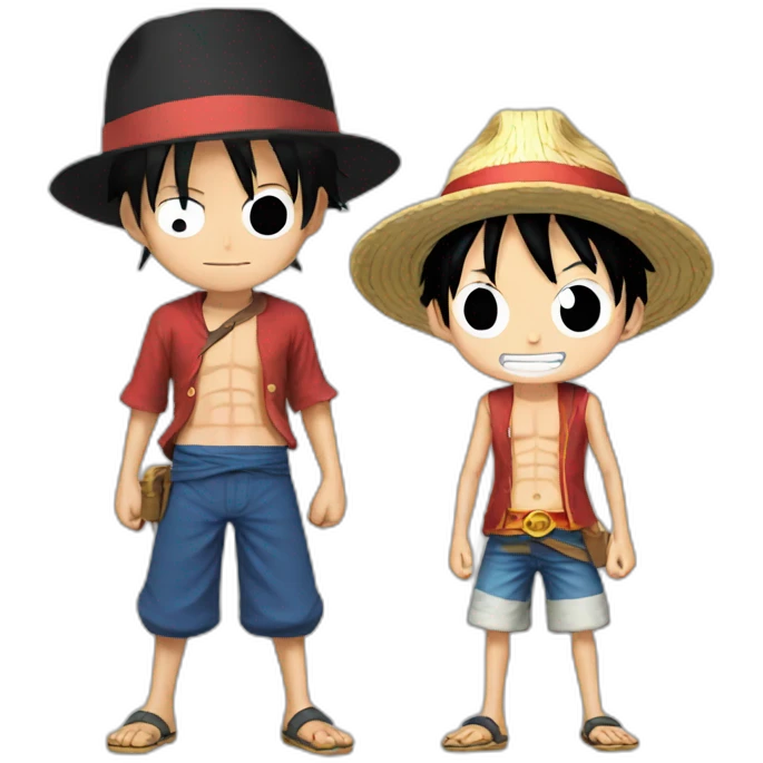Luffy with ace emoji