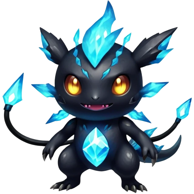 Elemental Dark-type-Electric-type natural Pokémon-Fakémon-creature emoji
