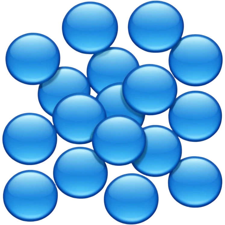 Pastilles vérification bleue emoji
