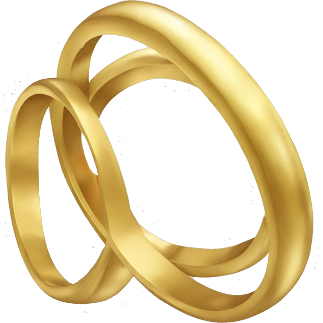 three gold rings emoji