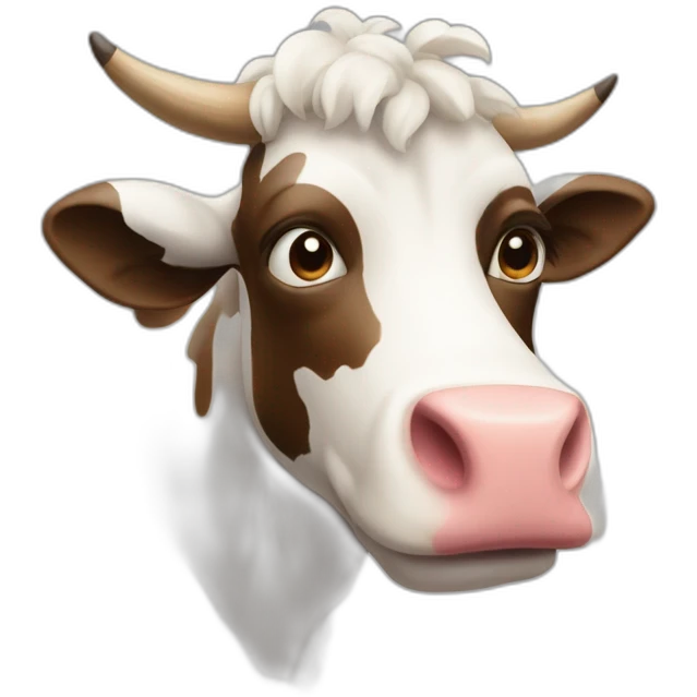 Vache qui broute emoji
