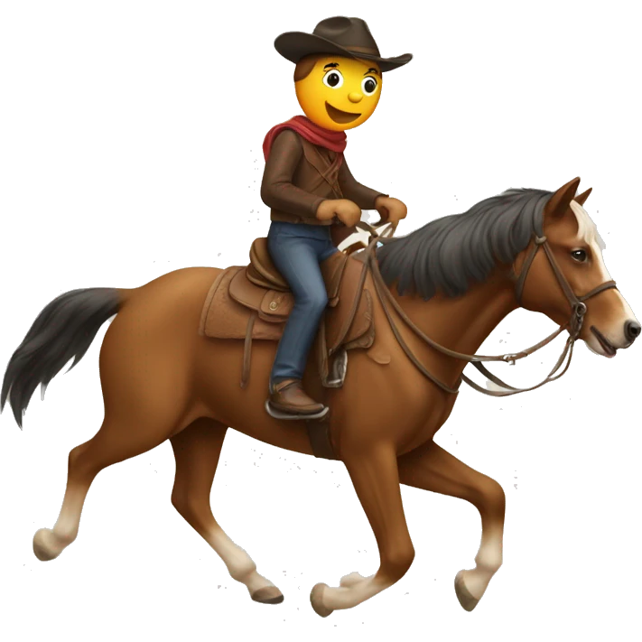 Dog riding horses  emoji