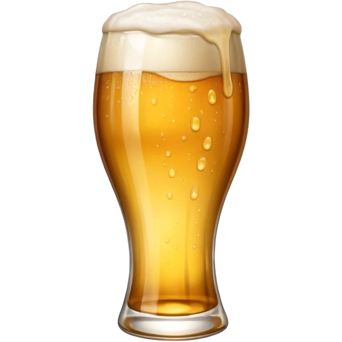 Beer glass half filled  emoji