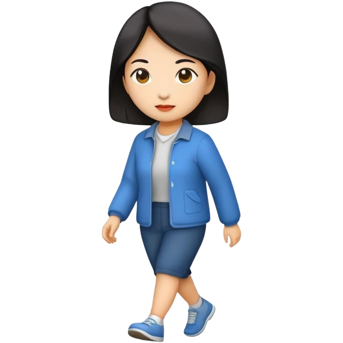 asian woman walk emoji